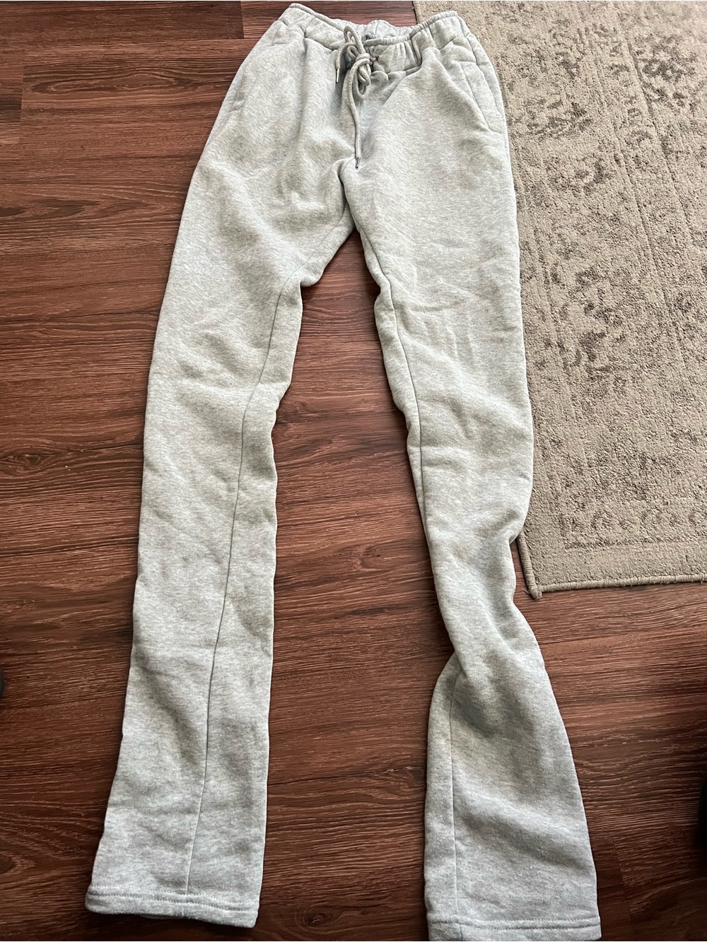Light Gray Drawstring Sweatpants